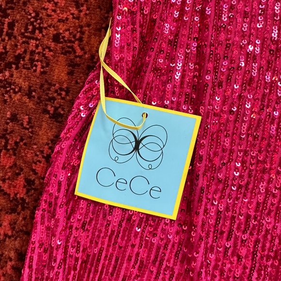 NWT Pink Sequence Tank Top (CeCe Swings brand) - Picture 5 of 5
